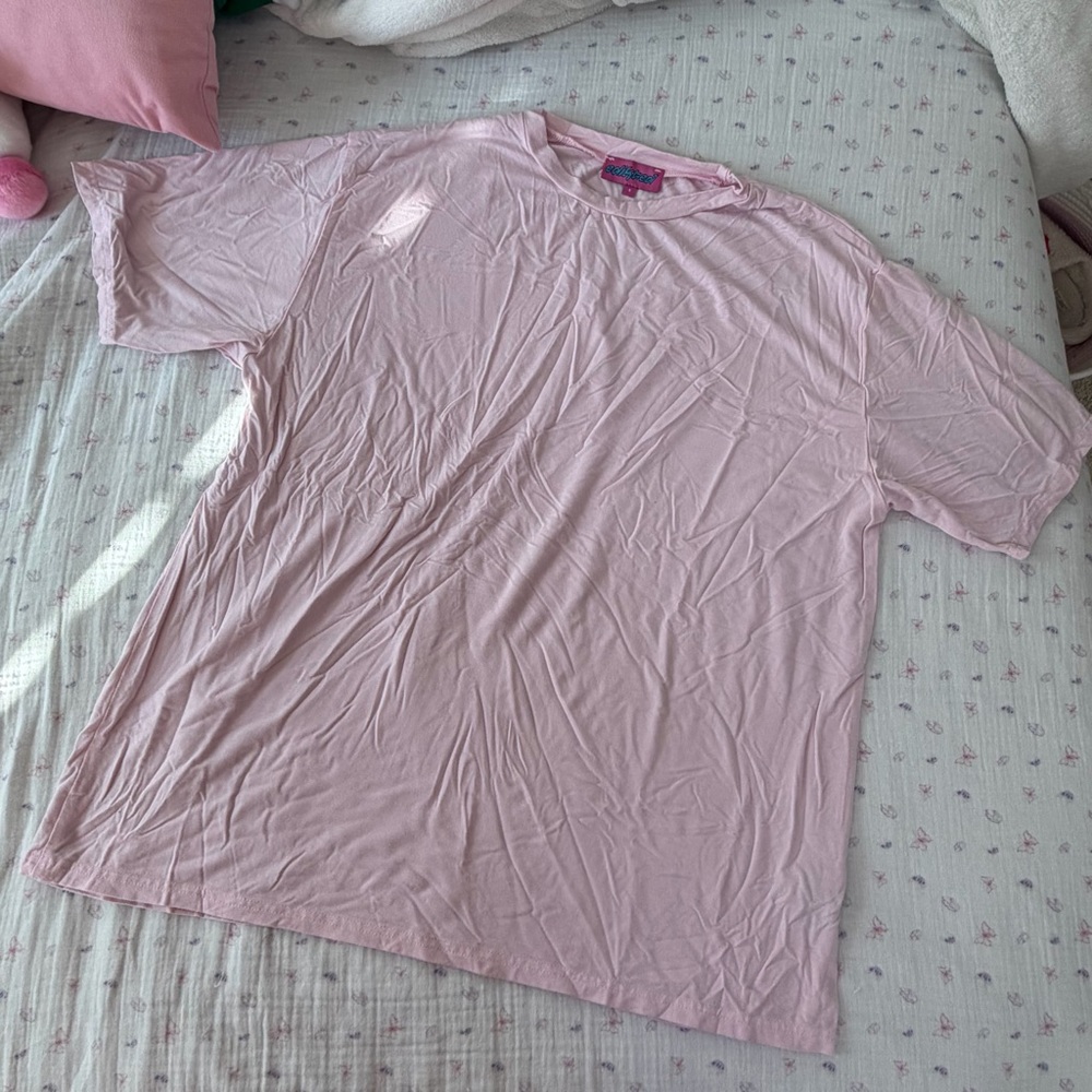 Edikted Boyfriend Oversized Sleep Tee Pink (S)